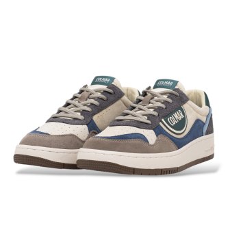 Colmar Austin Effect Sneaker aus Veloursleder, beige, blau