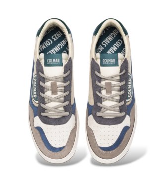 Colmar Austin Effect Sneaker aus Veloursleder, beige, blau