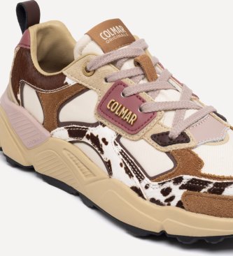 Colmar Tênis de couro Garner Spots branco multicolor