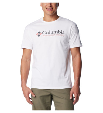 Columbia Osnovna majica z logotipom bela