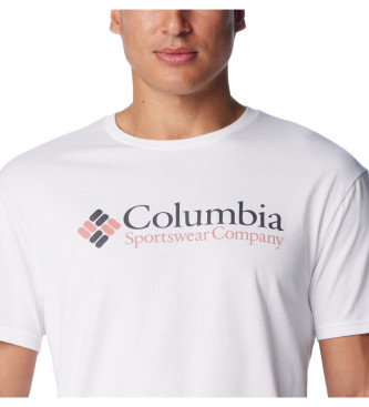 Columbia Basic Logo T-shirt biały