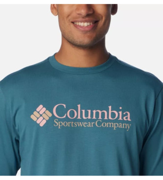 Columbia T-shirt com logtipo bsico CSC azul
