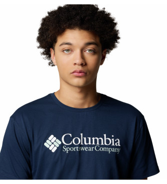 Columbia Maglietta blu navy con logo di base Csc