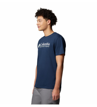 Columbia Maglietta blu navy con logo di base Csc