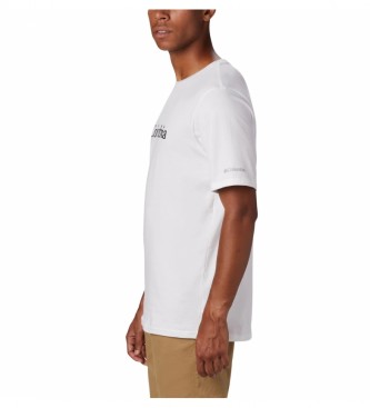 Columbia T-shirt bianca a maniche corte con logo CSC Basic