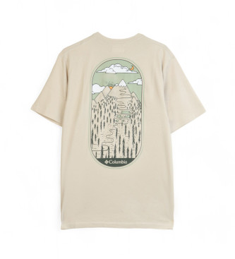 Columbia Rockaway River Grafik-T-Shirt beige