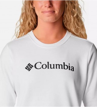 Columbia Logo T-shirt da tripulação branca