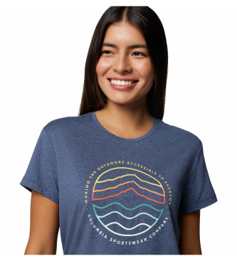 Columbia T-shirt Sloan Ridge azul-marinho