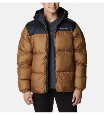 Columbia Puffect brown quilted jacket with hood