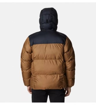 Columbia Puffect brown quilted jacket with hood