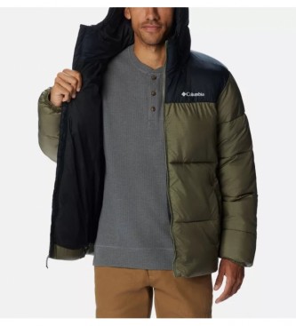 Columbia Puffect hooded quilted jacket green