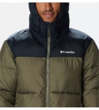 Columbia Puffect hooded quilted jacket green
