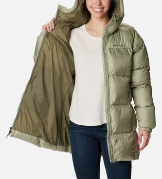 Columbia Puffect mid length quilted jacket green
