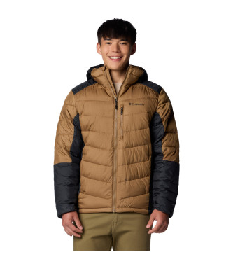 Columbia Labyrinth brown hooded down jacket with hood