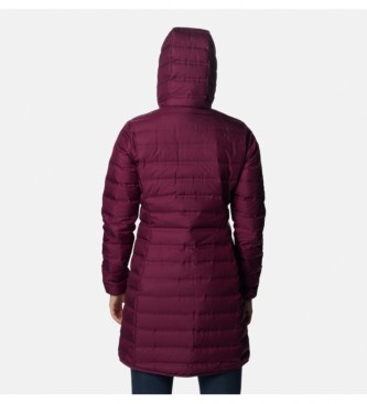 Columbia Long plumn jacket with hood Lake 22 burgundy, maroon