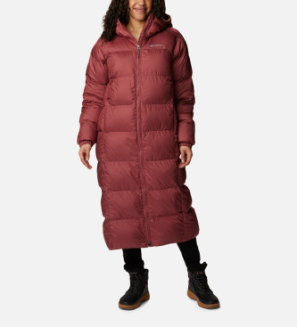 Columbia Puffect long quilted jacket red