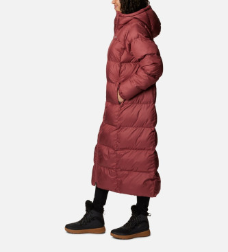 Columbia Puffect long quilted jacket red
