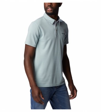 Columbia Nelson Point green polo shirt