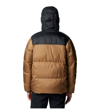 Columbia Puffect II braune Kapuzen-Steppjacke mit Kapuze