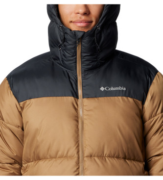 Columbia Puffect II braune Kapuzen-Steppjacke mit Kapuze