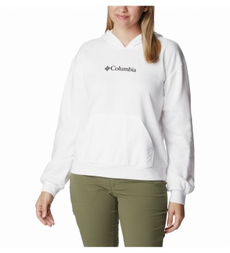 Columbia French fleece short sweatshirt white