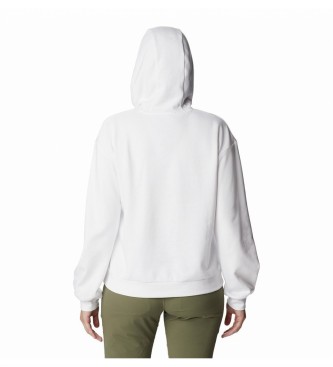 Columbia French fleece short sweatshirt white