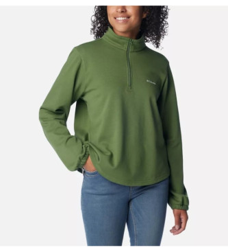 Columbia French fleece sweatshirt Trek green
