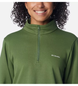 Columbia French fleece sweatshirt Trek green