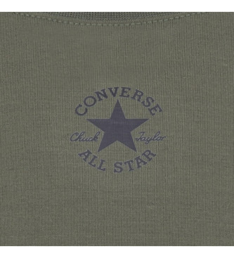 Converse Camiseta cuadrada con parche Chuck verde