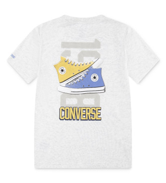 Converse Koszulka graficzna Retro Sneaker w kolorze szarym