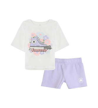 Converse Set sportivo da ginnastica bianco e lilla