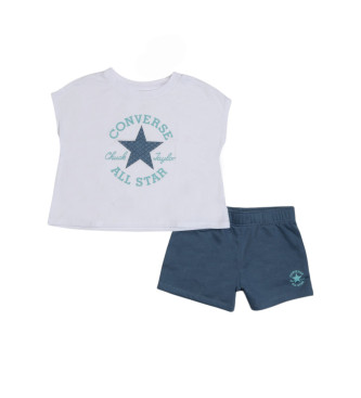 Converse Conjunto All Stars blanco, marino