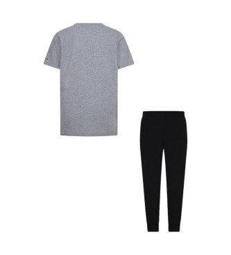 Converse Ensemble pantalon de jogging et T-shirt dissqu noir, gris