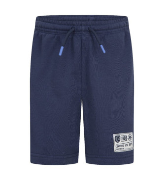 Converse Short rtro avec rayures latrales en bleu marine