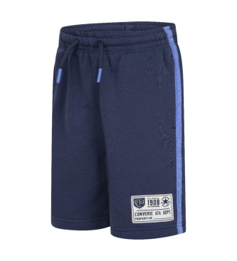 Converse Short rtro avec rayures latrales en bleu marine