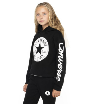 Converse Sudadera Cropped negro