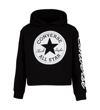 Converse Gekrztes Sweatshirt schwarz