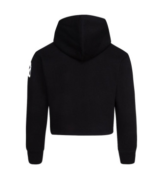 Converse Croppad sweatshirt svart