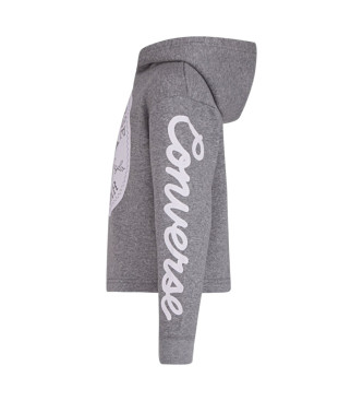 Converse Sudadera cropped Signature  gris