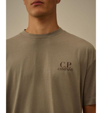 C.P. Company T-shirt 30/1 Jersey Kurzarm Logo beige