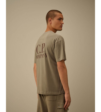 C.P. Company T-shirt 30/1 Jersey Kurzarm Logo beige