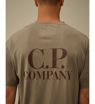C.P. Company T-shirt 30/1 Jersey Kurzarm Logo beige