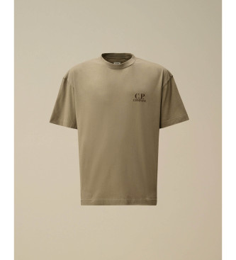 C.P. Company T-shirt 30/1 Jersey Kurzarm Logo beige