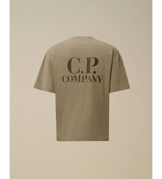 C.P. Company T-shirt 30/1 Jersey Kurzarm Logo beige