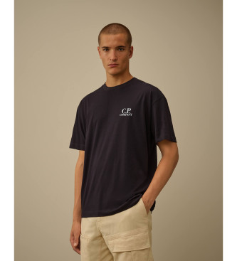 C.P. Company T-shirt 30/1 Jersey Kurzarm Logo Navy