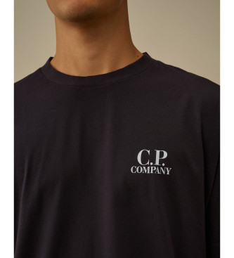 C.P. Company T-shirt 30/1 Jersey Kurzarm Logo Navy