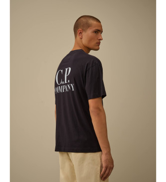 C.P. Company T-shirt 30/1 Jersey Kurzarm Logo Navy
