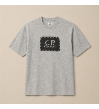 C.P. Company Majica 30/1 Logo siva