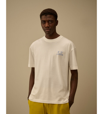 C.P. Company Udobna majica iz belo-rumene barve