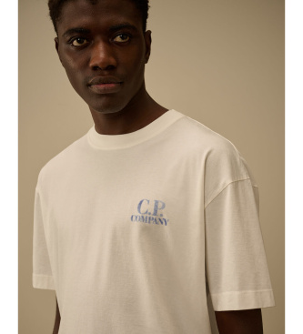 C.P. Company Udobna majica iz belo-rumene barve